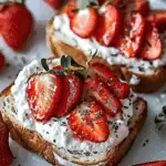 Roasted Strawberry Whipped Ricotta Toast: Easy, Juicy & Irresistible