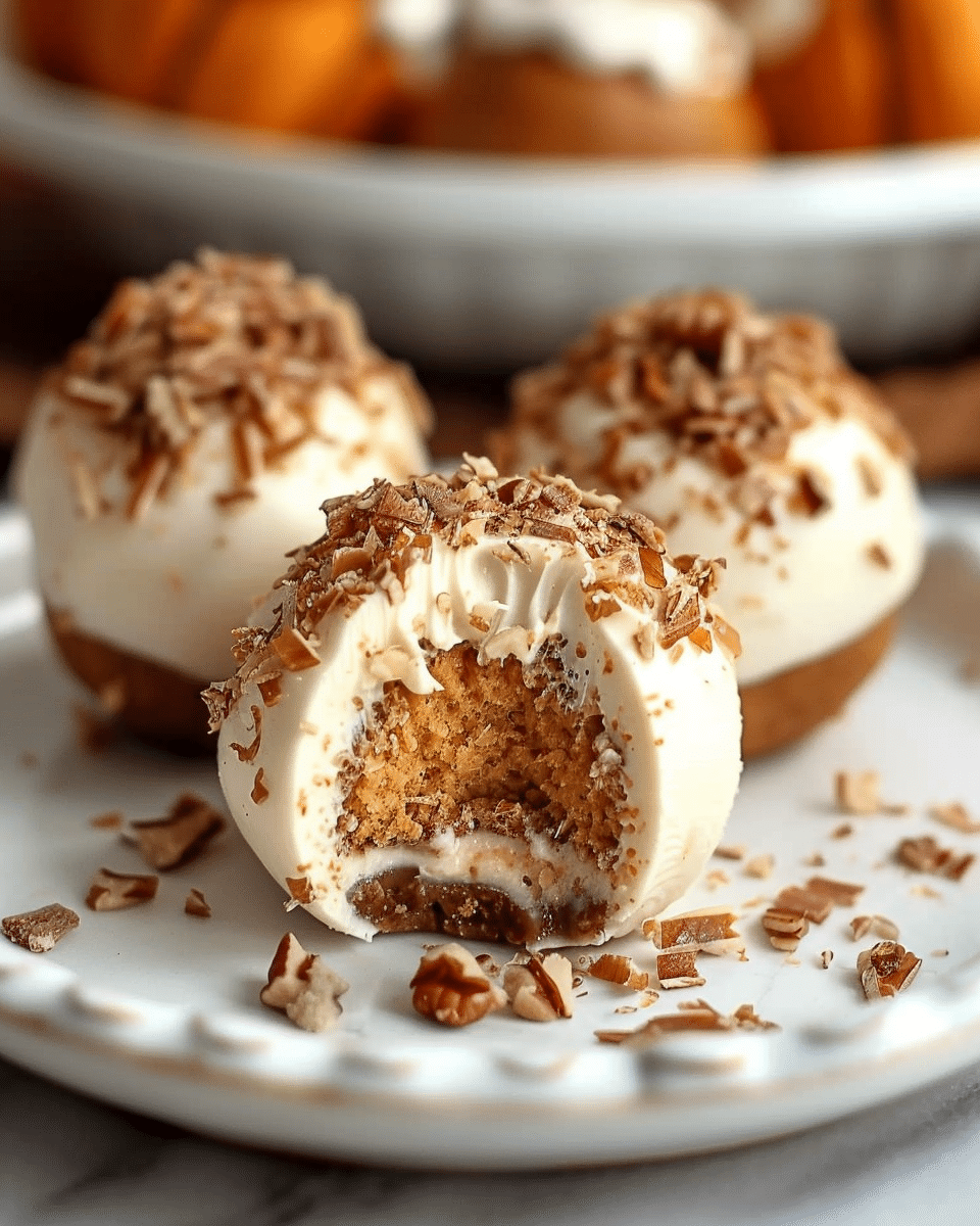 No Bake Pumpkin Cheesecake Balls