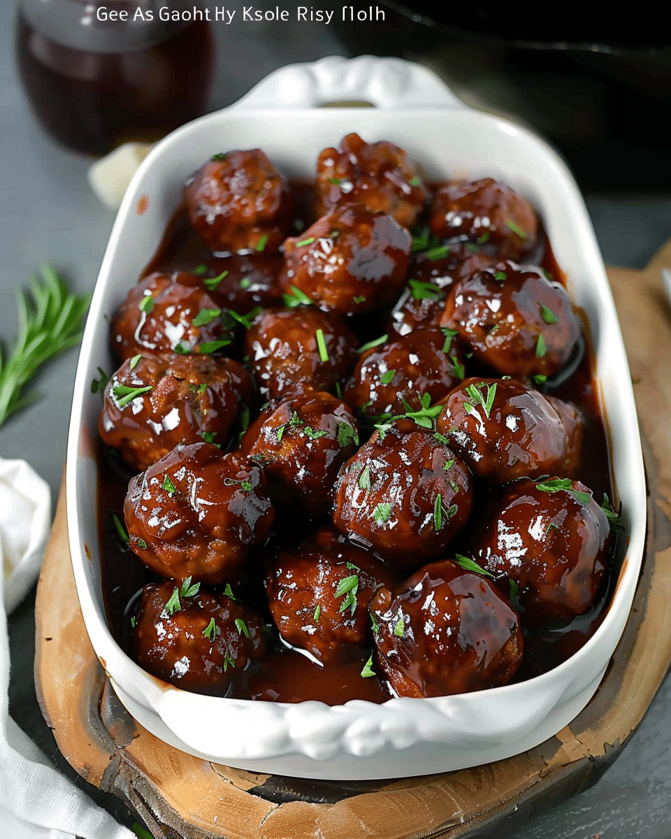 Grape Jelly Meatballs