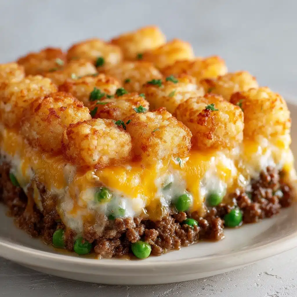 Grease a casserole dish and spread the beef mixture evenly across the bottom Recipe - Recipe Image