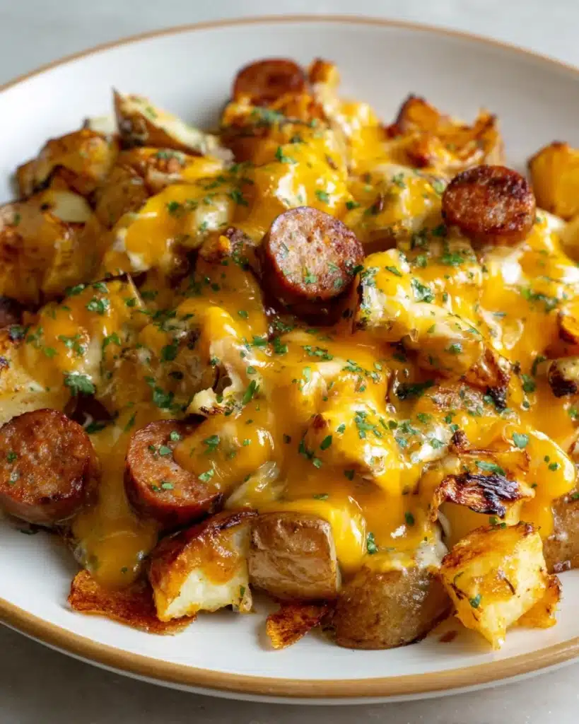 Cheesy Ranch Potatoes and Sausage Recipe