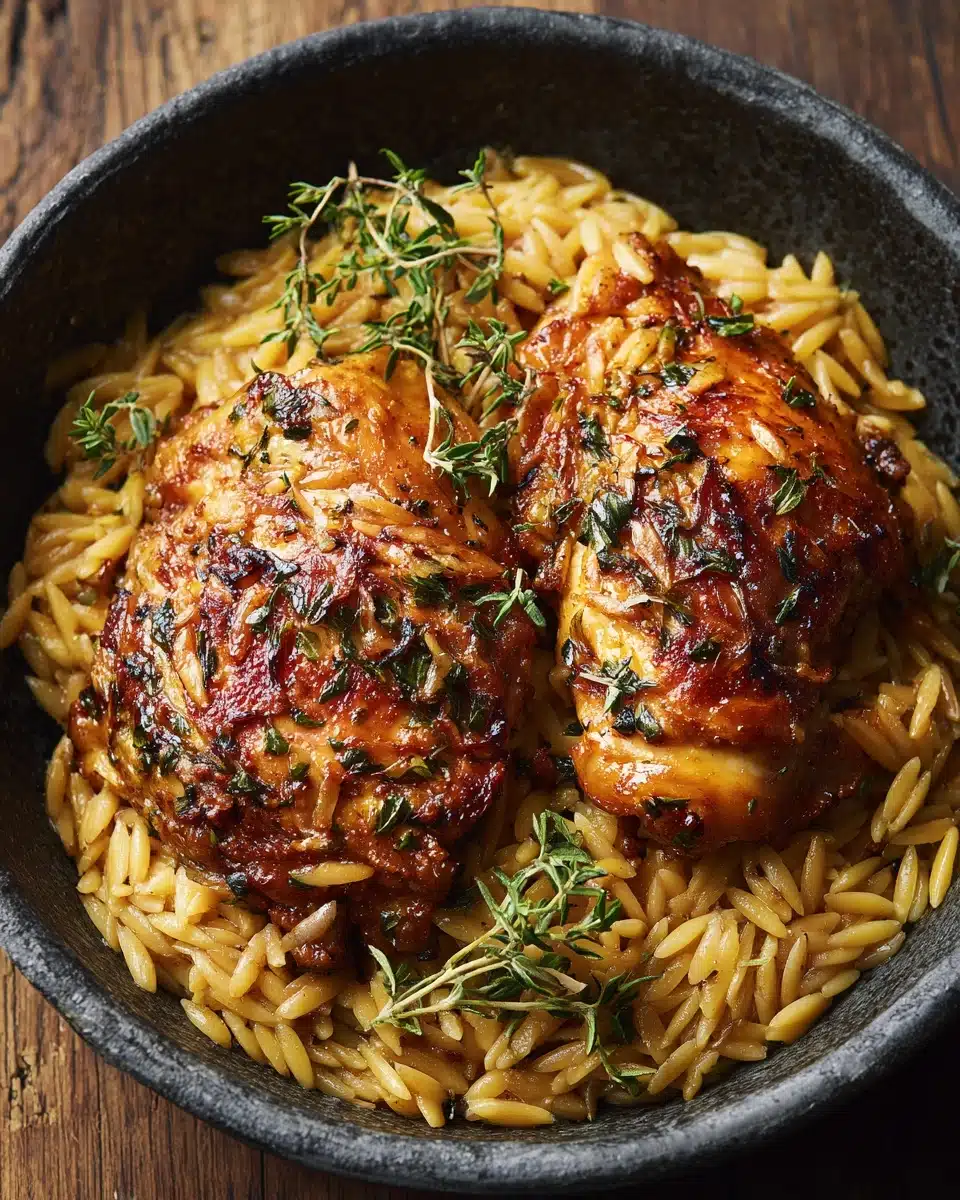 Slow Cooker Parmesan Herb Chicken & Orzo Recipe