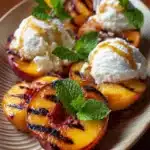 Grilled Peaches with Ice Cream Recipe