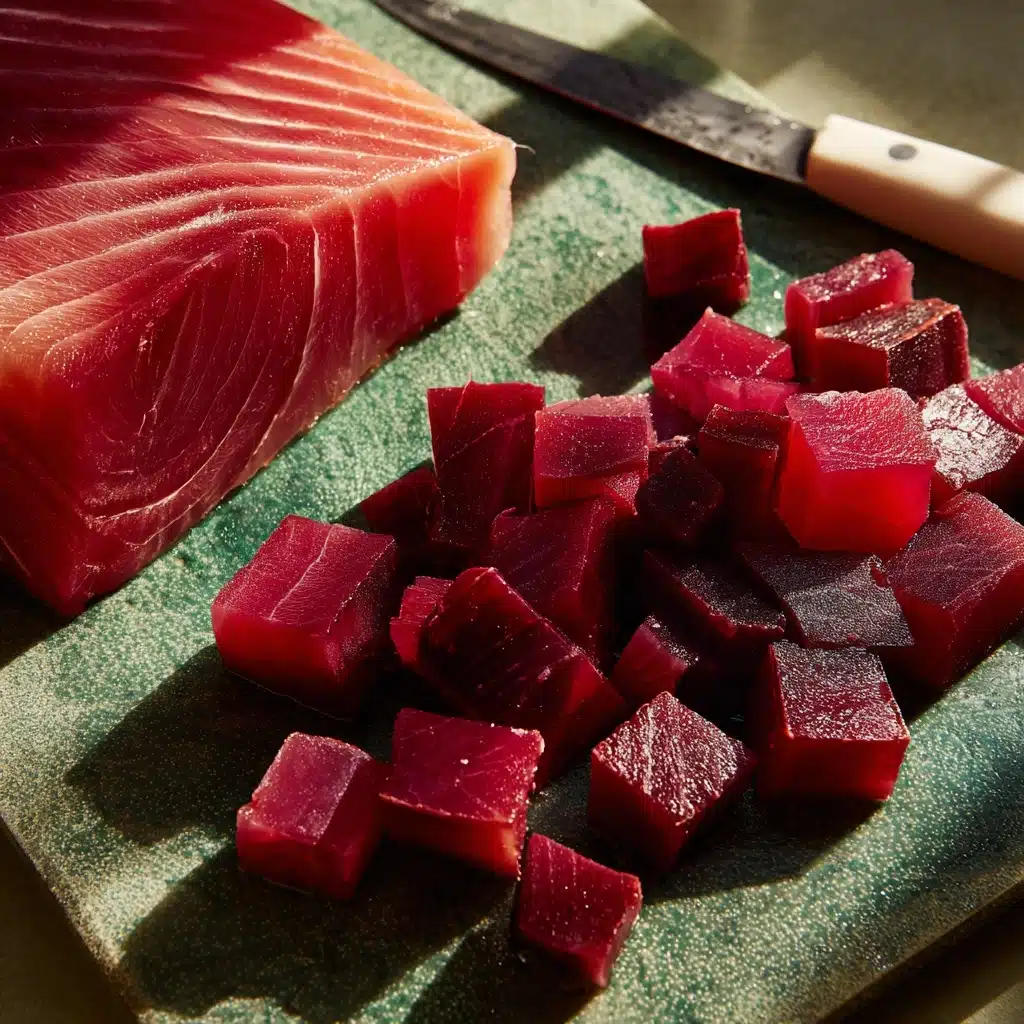 Homemade Shoyu Ahi Poke (Hawaiian Tuna Poke) Recipe - Recipe Image