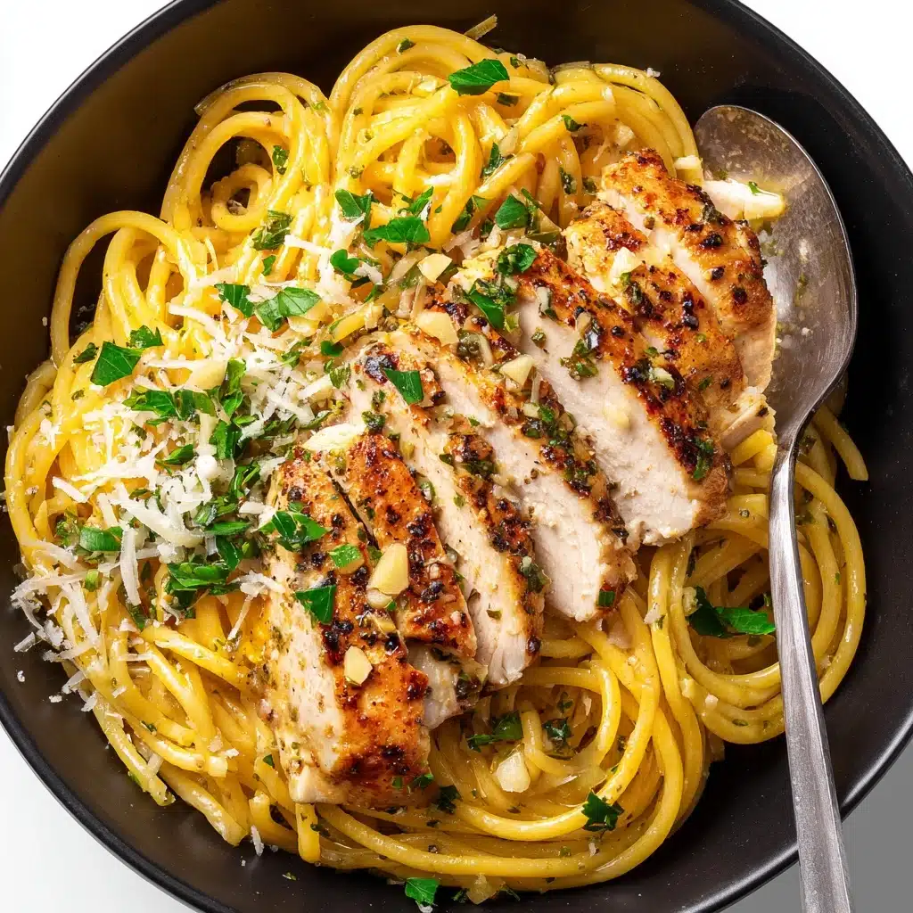 Garlic Butter Chicken Pasta Recipe - Recipe Image