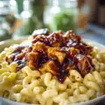 High Protein Honey BBQ Chicken Mac & Cheese Recipe