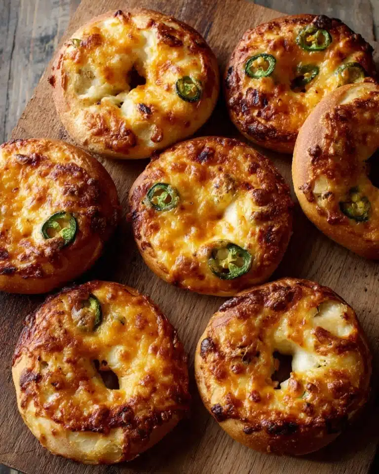 Cheddar Jalapeño Greek Yogurt Bagels Recipe