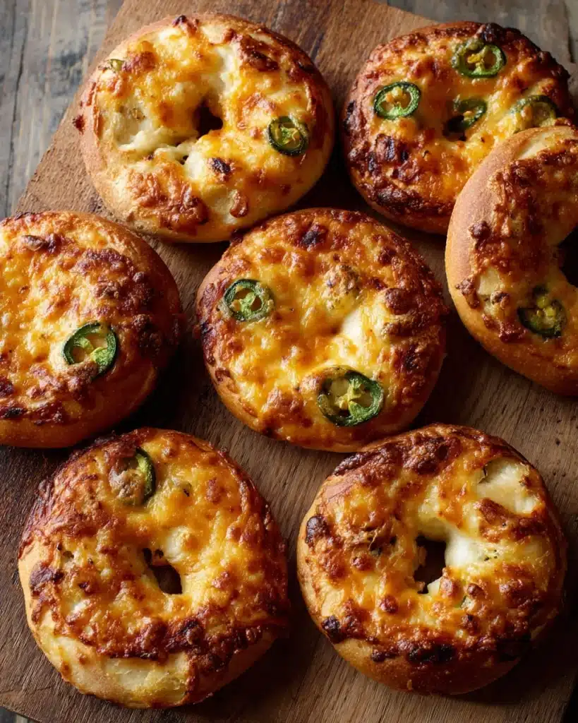 Cheddar Jalapeño Greek Yogurt Bagels Recipe