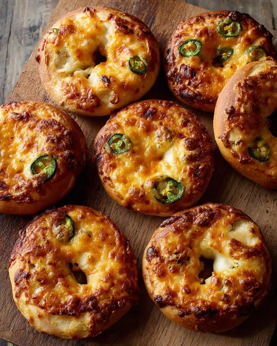 Cheddar Jalapeño Greek Yogurt Bagels Recipe