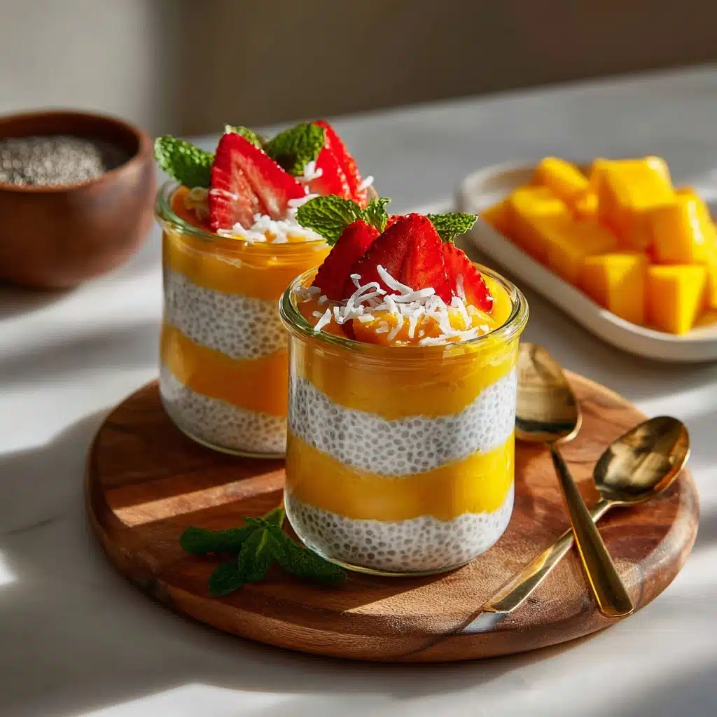 Coconut Mango Chia Pudding Recipe - Recipe Image