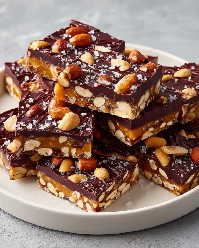 Dark Chocolate and Sea Salt Nut Bars Recipe