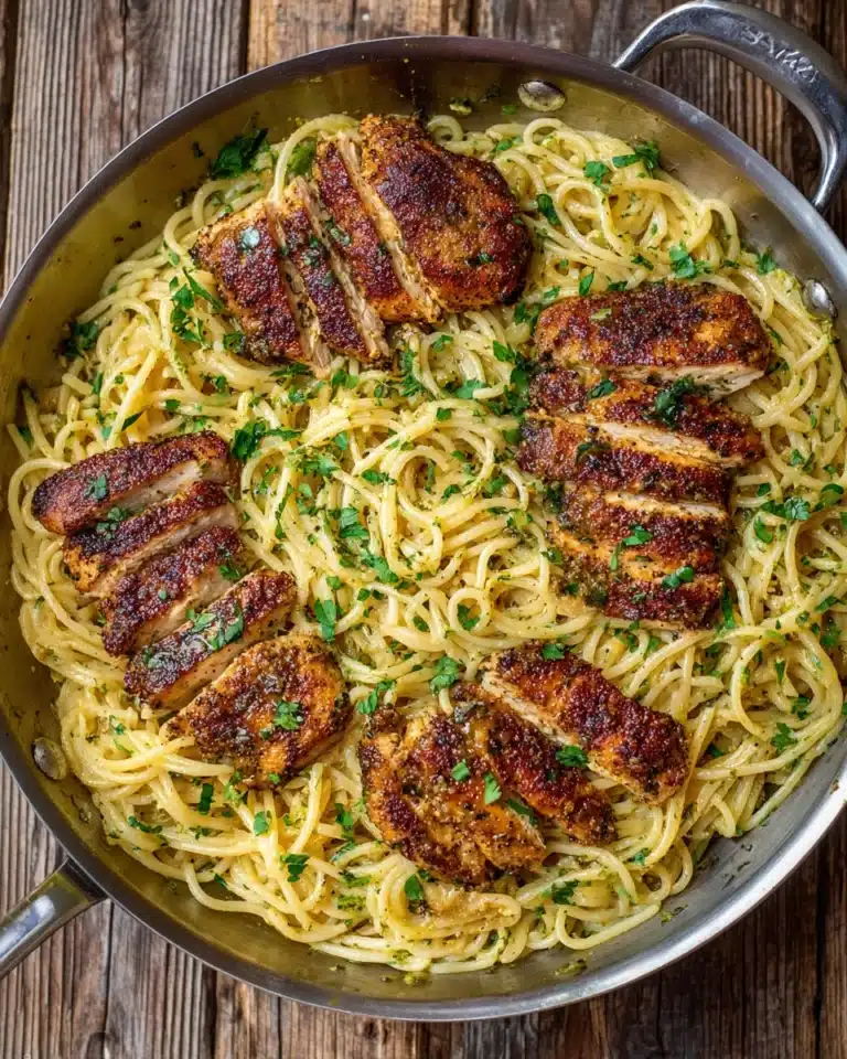 Pasta with Chicken and Garlic Recipe
