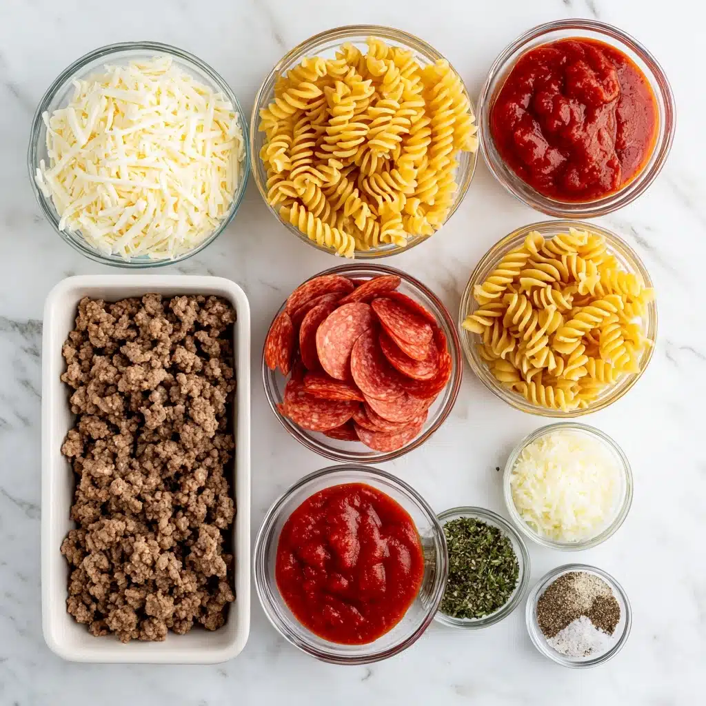 Crock Pot Pizza Casserole Recipe - Recipe Image