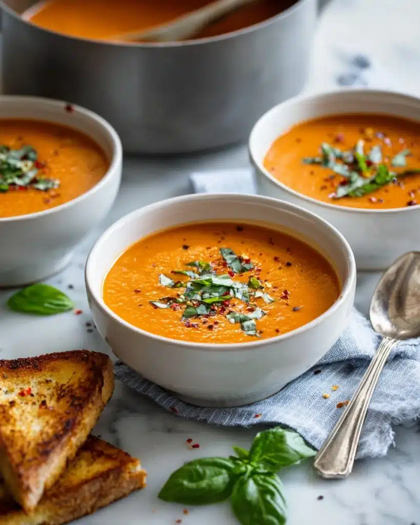 Middle-of-Winter Creamy Tomato Soup (Canned Tomatoes) Recipe