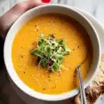Quick Creamy Roasted Red Pepper Soup Recipe