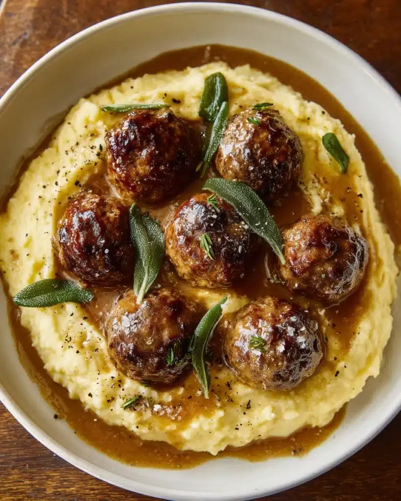 Turkey Meatballs with Gravy Recipe
