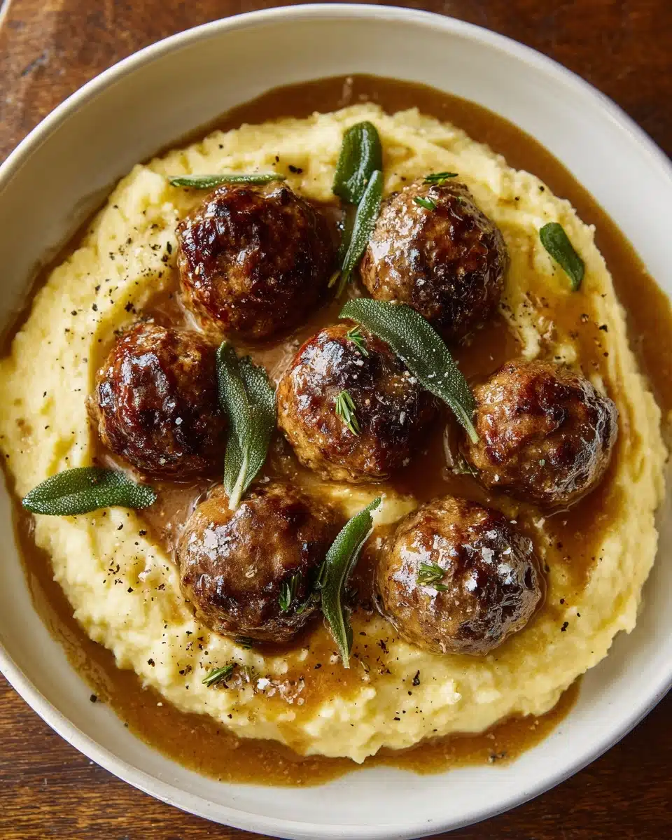 Turkey Meatballs with Gravy Recipe