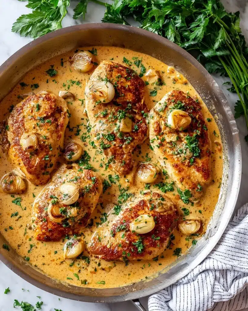 Creamy Garlic Chicken Recipe
