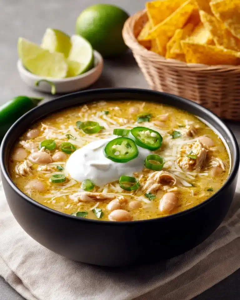 Easy Creamy White Chicken Chili Recipe