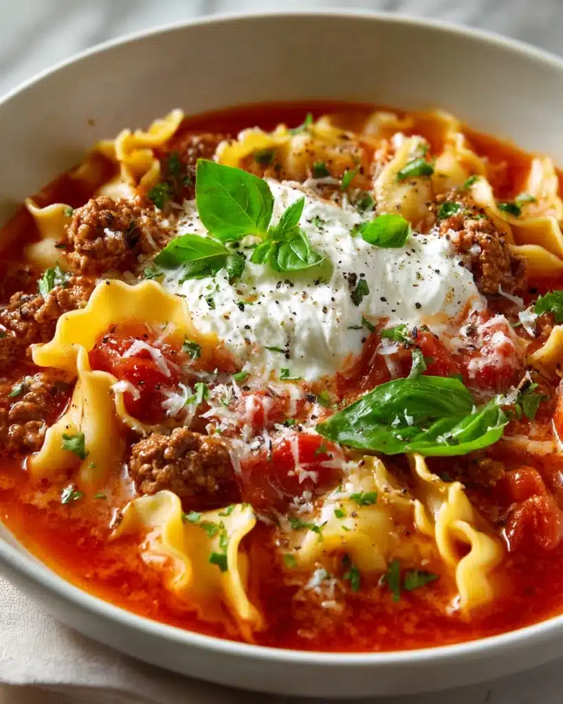 Easy Lasagna Soup Recipe