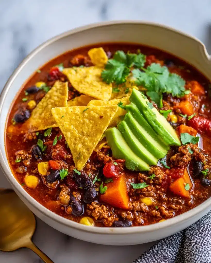 Hearty Turkey Vegetable Chili, Dietitian Recipe