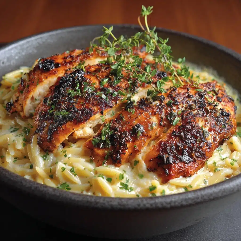 Slow Cooker Parmesan Herb Chicken & Orzo Recipe - Recipe Image