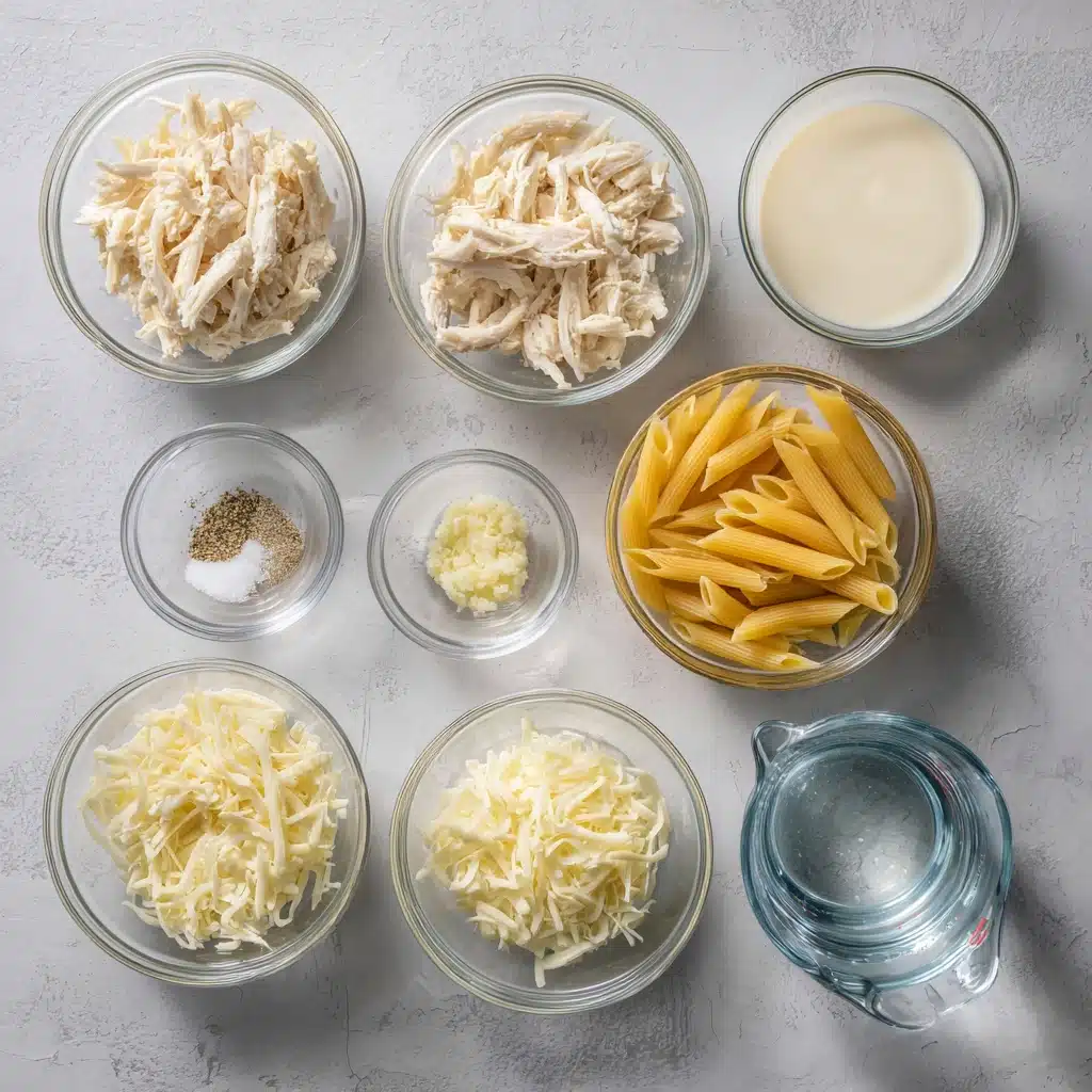 Crock pot Chicken Alfredo Casserole Recipe - Recipe Image