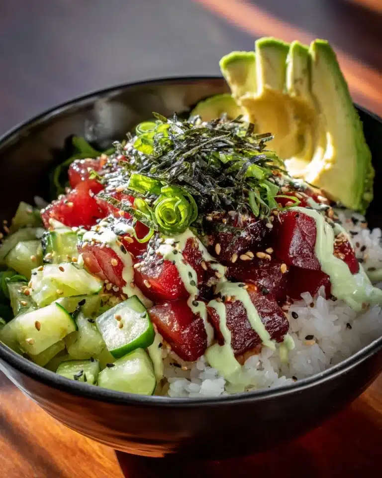 Ahi Tuna Poke Bowls Recipe
