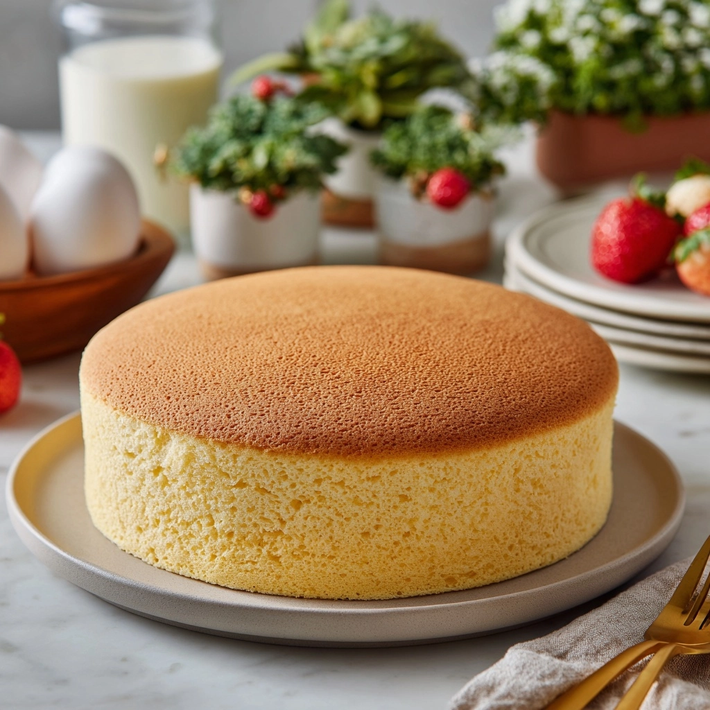 Cotton Japanese Cheesecake without the Cracks Recipe - Recipe Image