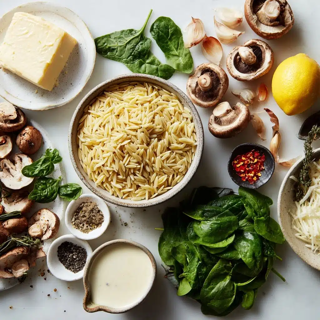 Creamy Garlic Mushroom Orzo Recipe 5 Creamy Garlic Mushroom Orzo Recipe - Recipe Image