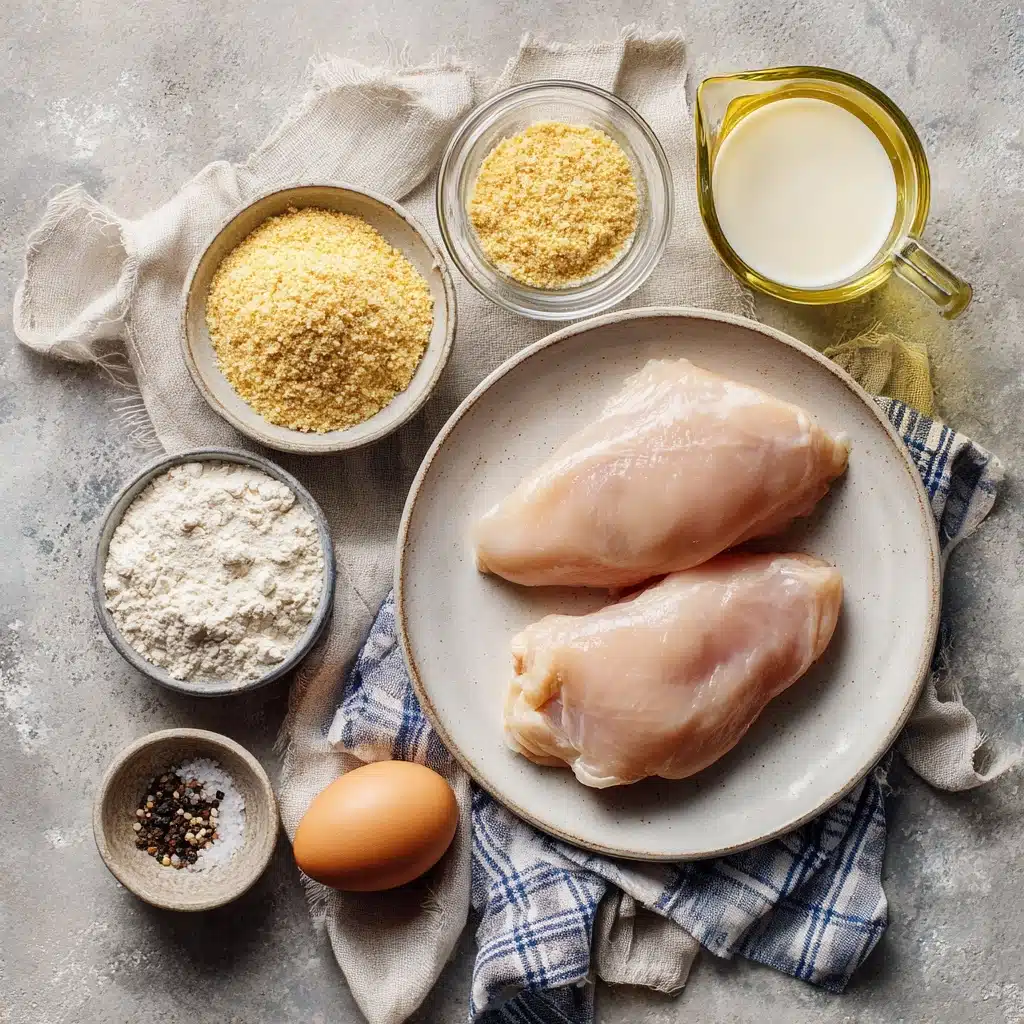 Chicken Schnitzel with Mustard Cream Sauce Recipe - Recipe Image