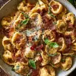Creamy Roasted Tomato Ricotta Pasta with Crispy Prosciutto Recipe