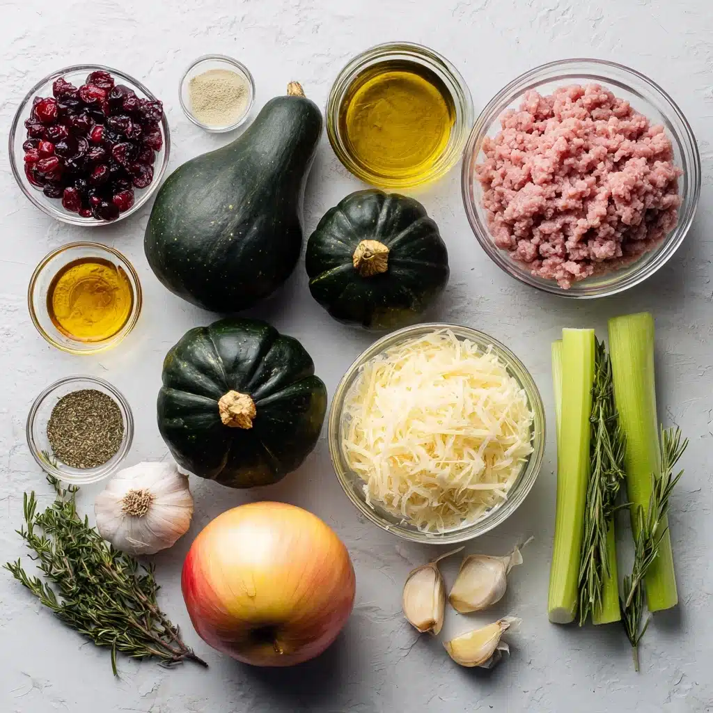 Stuffed Acorn Squash with Ground Turkey and Apple, GF Recipe 5 Stuffed Acorn Squash with Ground Turkey and Apple, GF Recipe - Recipe Image