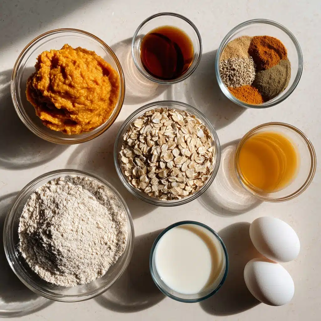 Healthy Pumpkin Oatmeal Pancakes - Blender, GF Recipe - Recipe Image