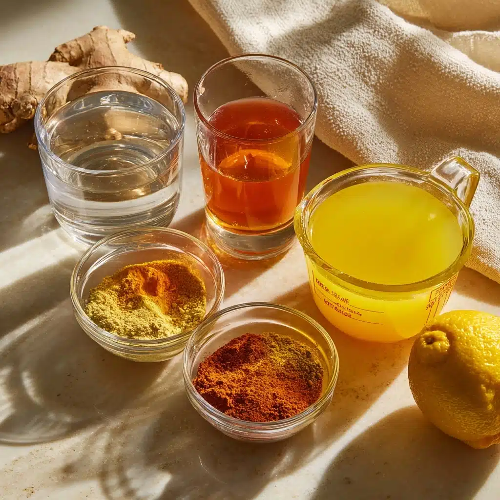 5 Minute Homemade Immunity Shots, Ginger Citrus Recipe - Recipe Image