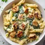 Garlic Parmesan Healthy Chicken Pasta Recipe