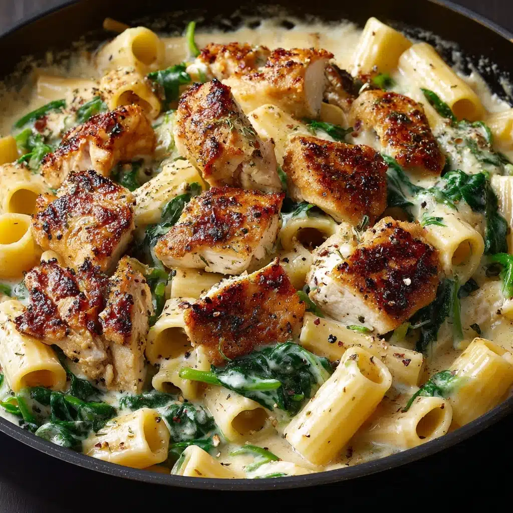 Garlic Parmesan Healthy Chicken Pasta Recipe - Recipe Image