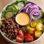 Healthy Burger Bowls with Special Sauce Recipe