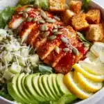 Crispy Hot Honey Chicken Caesar Salad Recipe