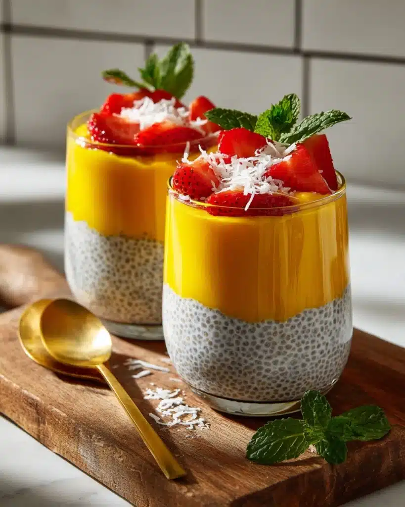 Coconut Mango Chia Pudding Recipe