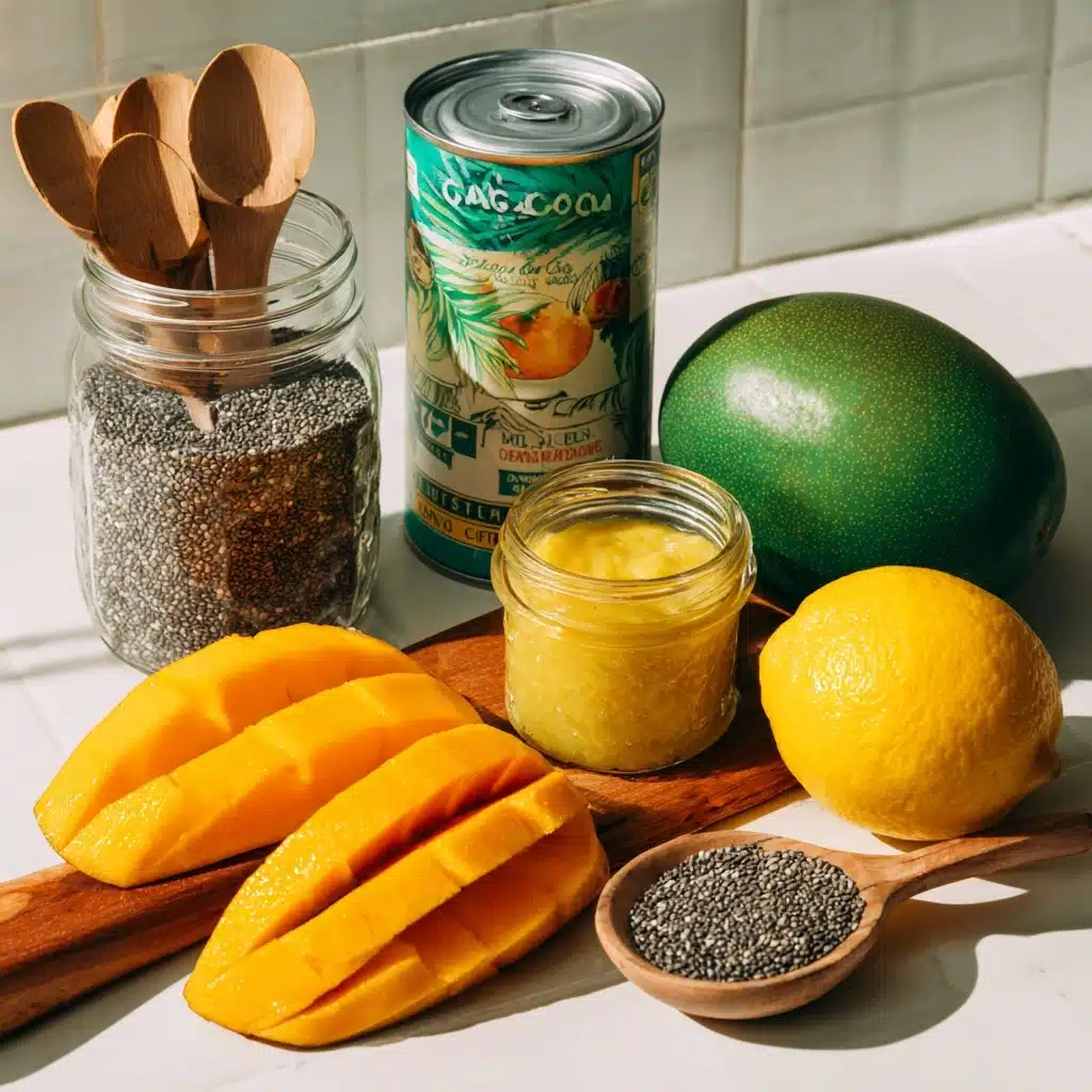 Coconut Mango Chia Pudding Recipe - Recipe Image