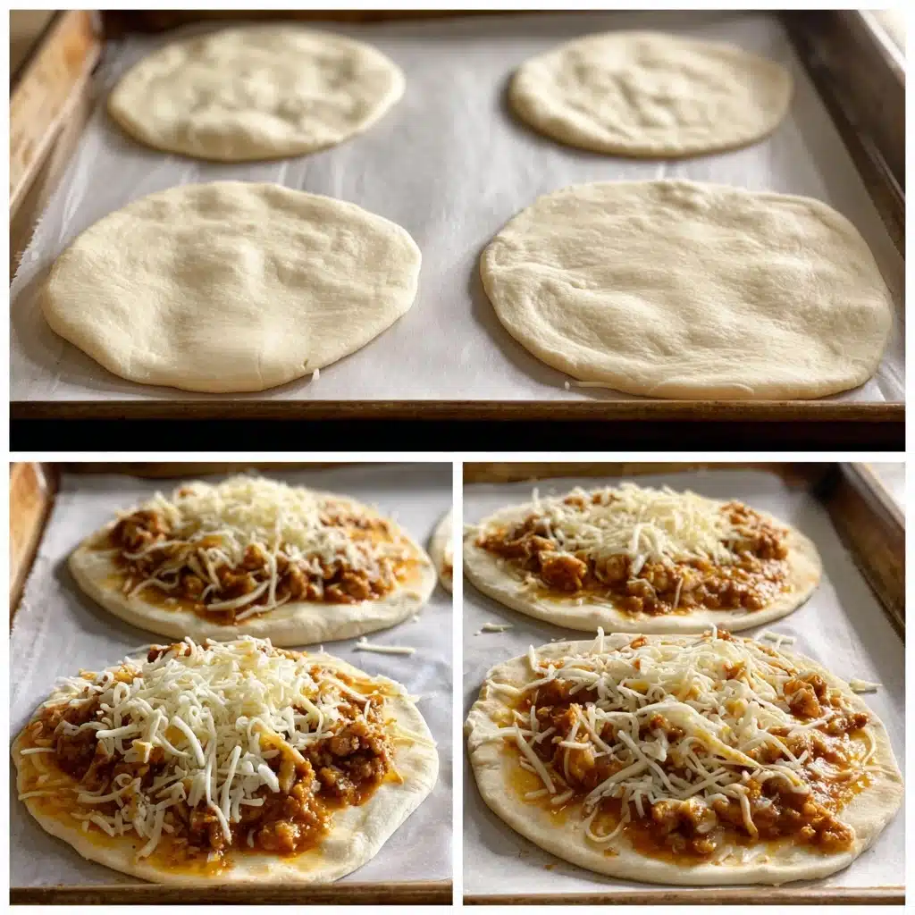 Butter Chicken Indian Pizza Recipe - Recipe Image