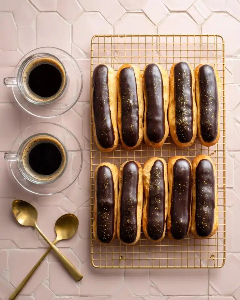 Exquisite Éclairs with Silky Custard Sauce Recipe
