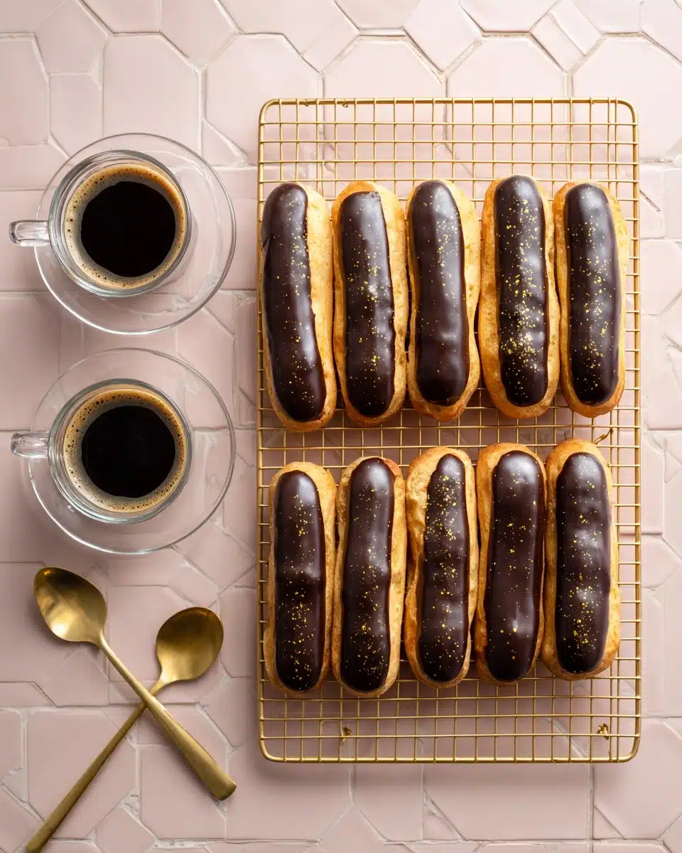 Exquisite Éclairs with Silky Custard Sauce Recipe