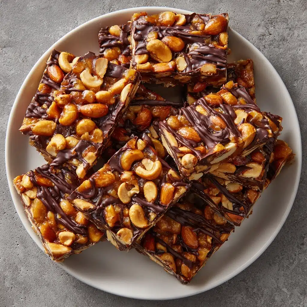 Dark Chocolate and Sea Salt Nut Bars Recipe - Recipe Image