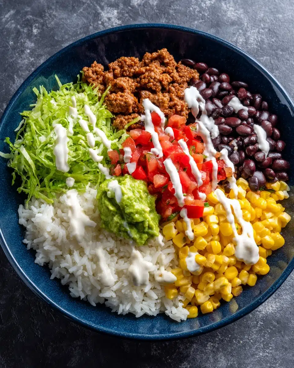 Ground Beef Burrito Bowls Recipe