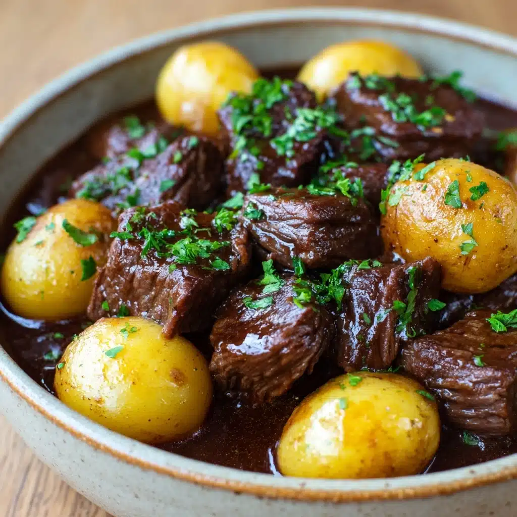 Garlic Butter Beef Bites with Potatoes Recipe 6 Garlic Butter Beef Bites with Potatoes Recipe - Recipe Image