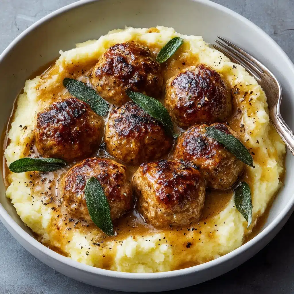 Turkey Meatballs with Gravy Recipe - Recipe Image