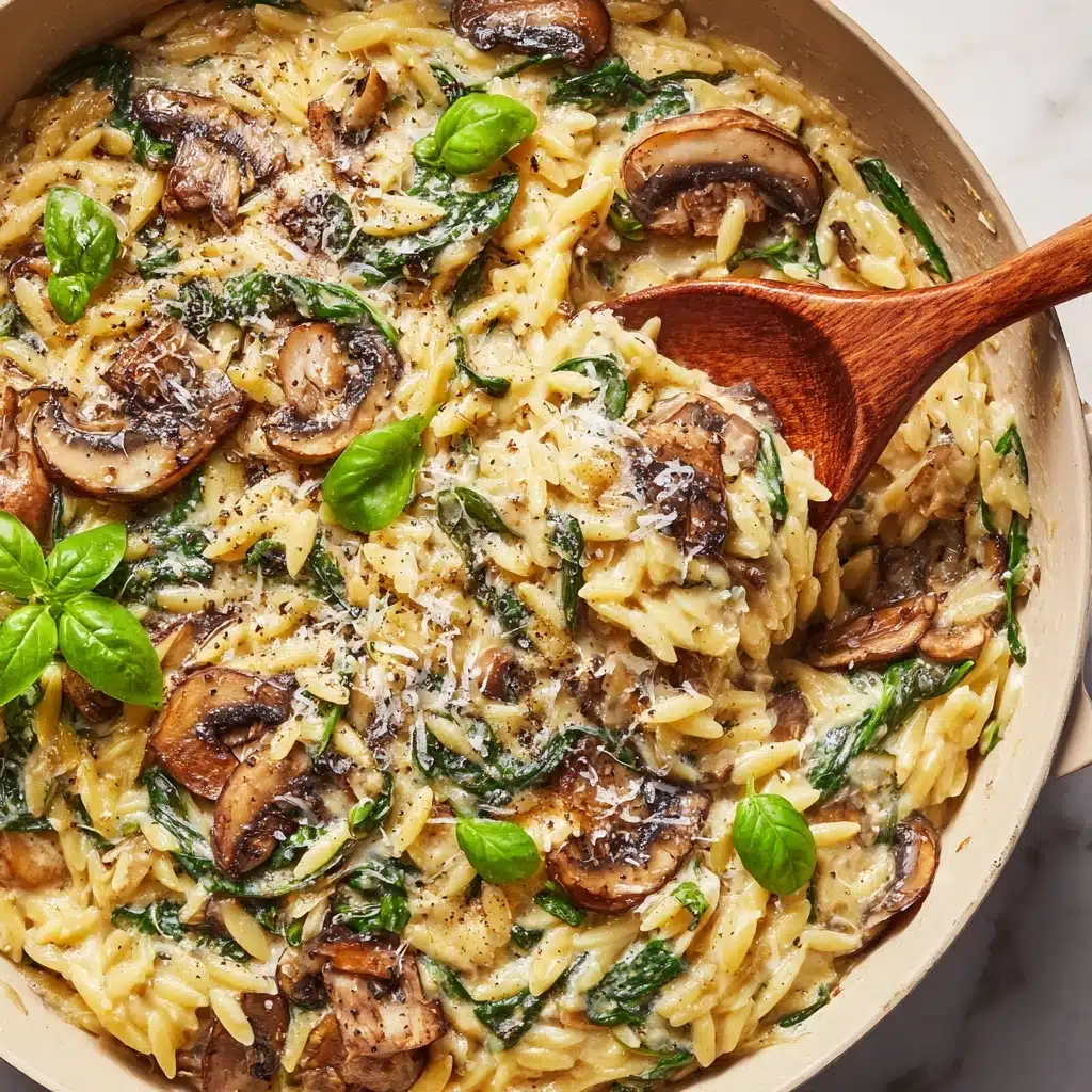 Creamy Garlic Mushroom Orzo Recipe 6 Creamy Garlic Mushroom Orzo Recipe - Recipe Image