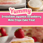 Japanese Strawberry Mille Crepe Cake Recipe